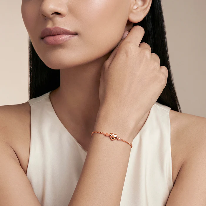 Rose Gold Cupic Bracelet - Image 3