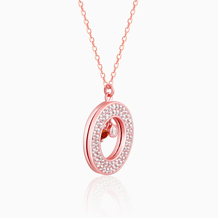 Rose Gold Custom Loving You Endlessly Pendant With Link Chain - Image 6
