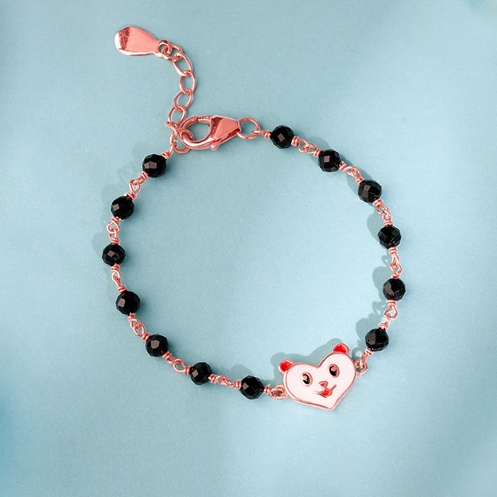 Rose Gold Cute Nazariya Boo Kids Bracelet (0 - 2Years) - Image 2