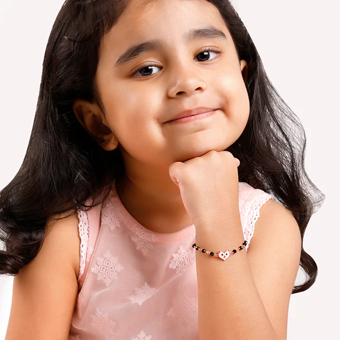 Rose Gold Cute Nazariya Boo Kids Bracelet (2 - 8Years) - Image 3