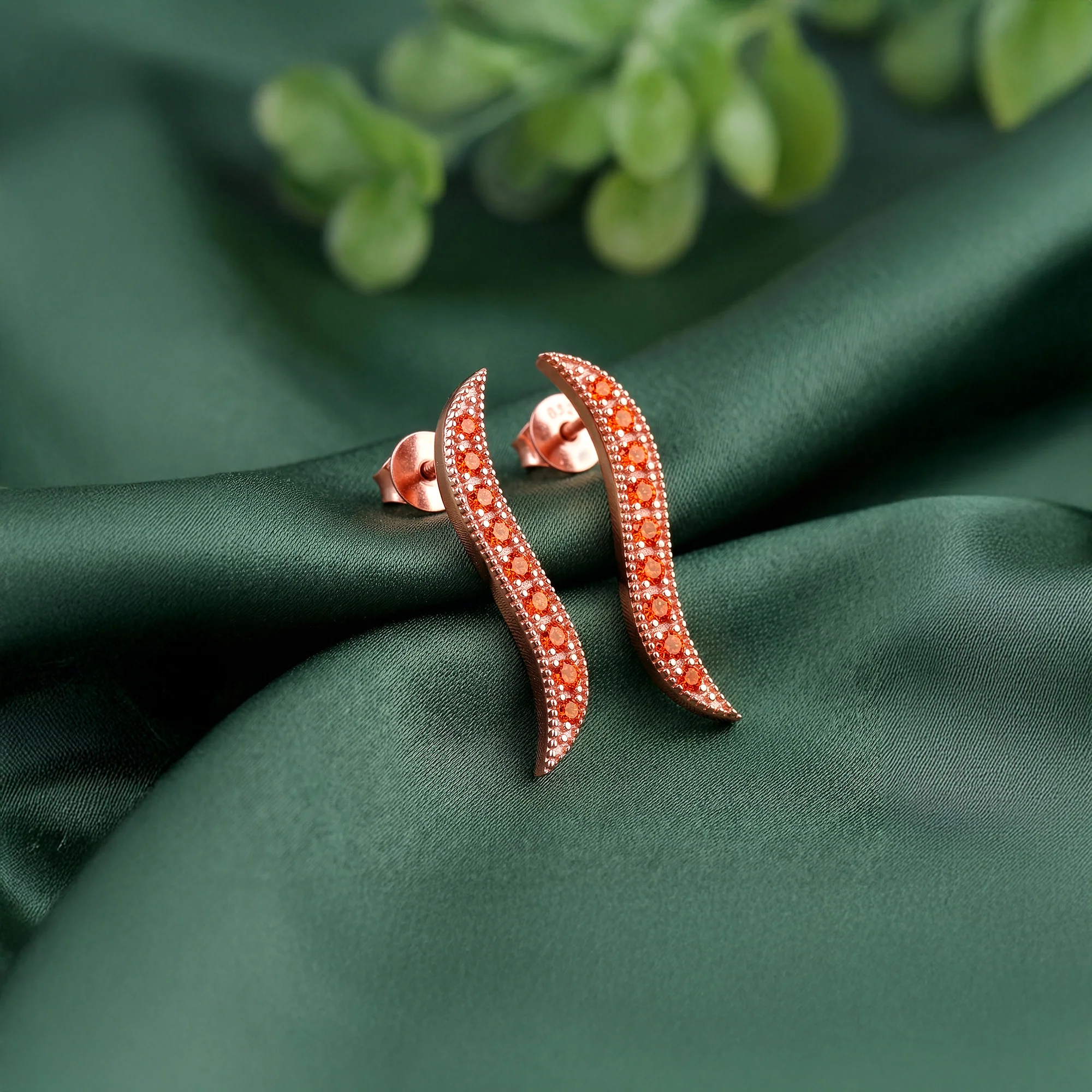 Rose Gold Cybele Earrings - Image 2