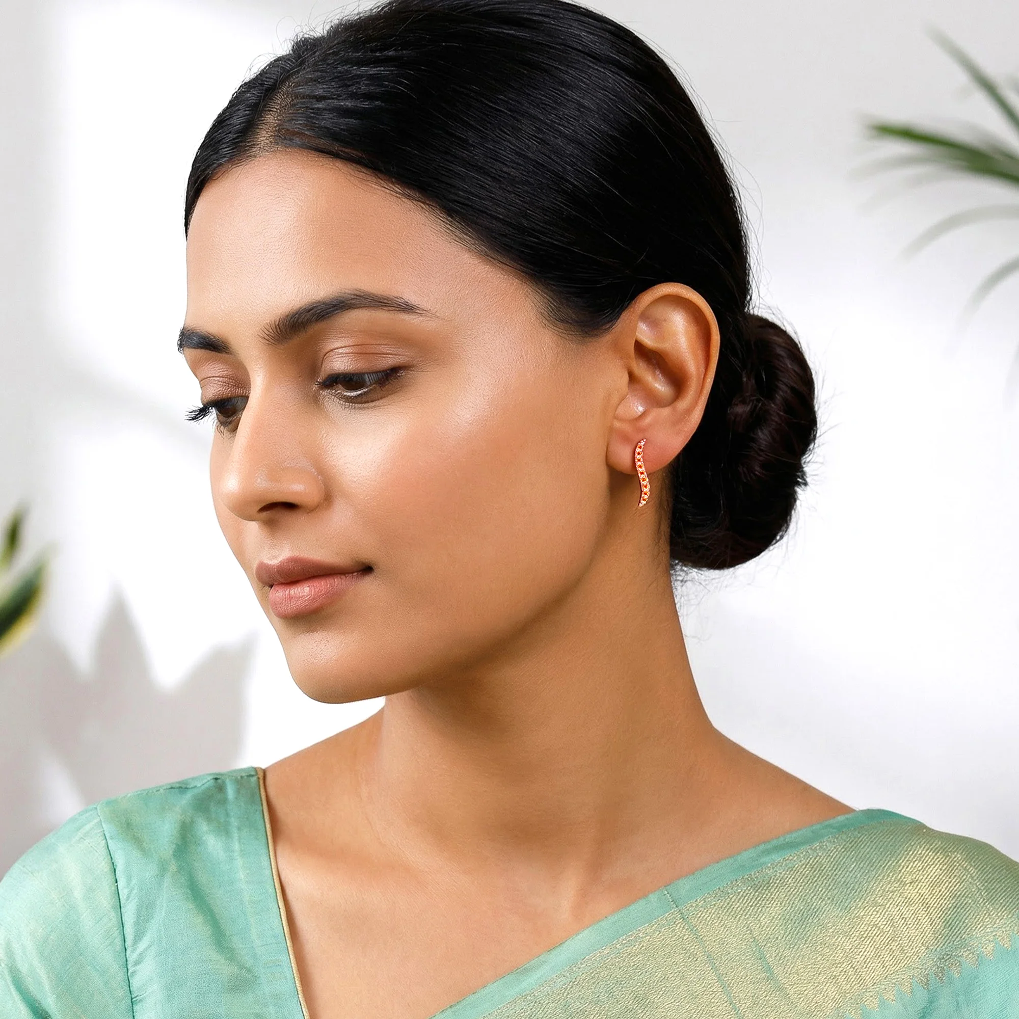 Rose Gold Cybele Earrings - Image 3