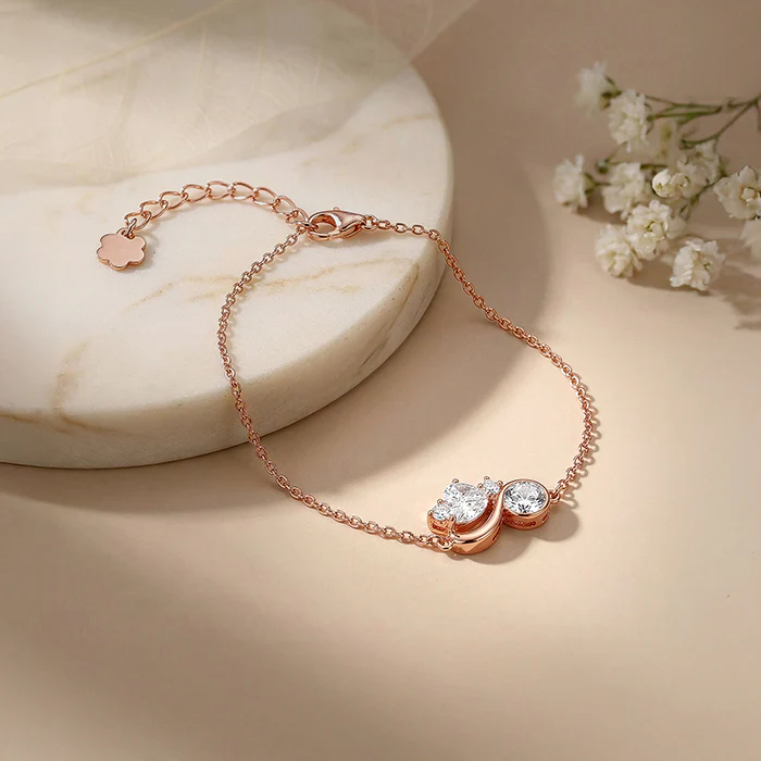 Rose Gold Dancing Queen Bracelet - Image 2