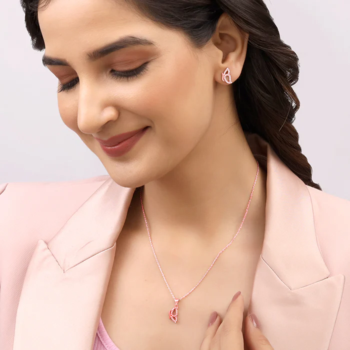 Rose Gold Dazzling Butterfly Set - Image 3