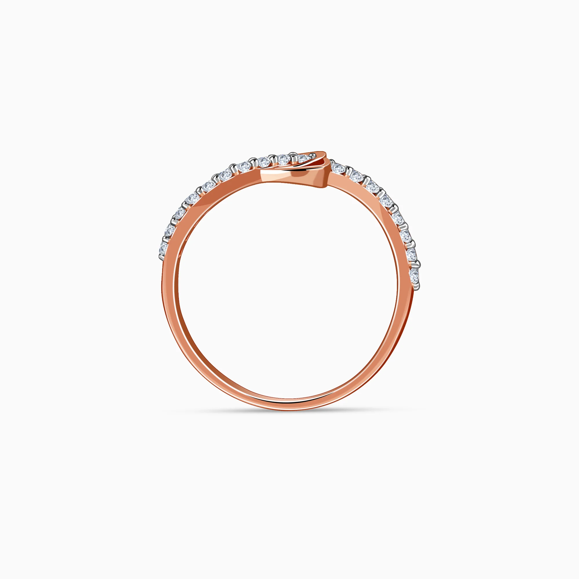 Rose Gold Dazzling Love Lab Grown Diamond Ring - Image 5