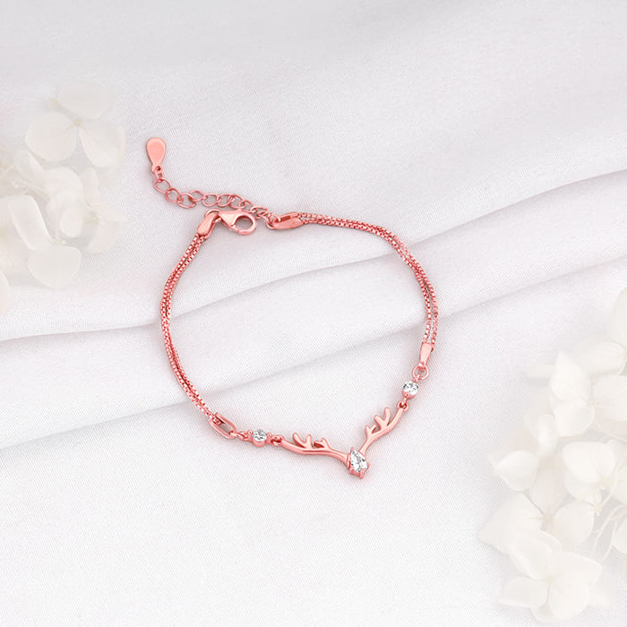 Anushka Sharma Rose Gold Deer Bracelet - Image 2