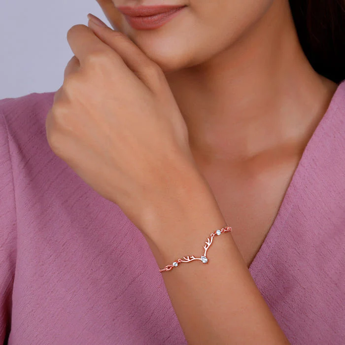 Anushka Sharma Rose Gold Deer Bracelet - Image 3