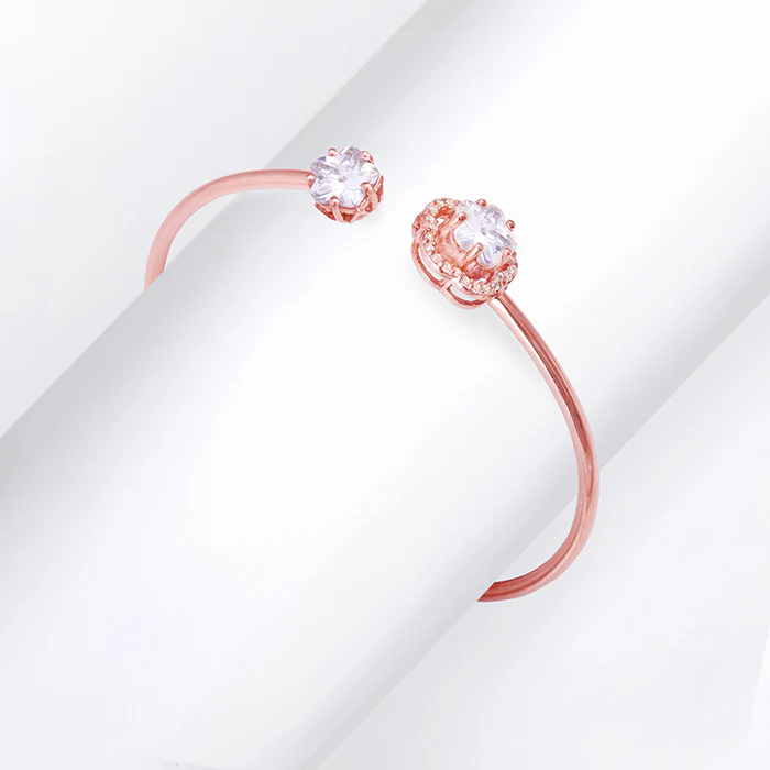 Rose Gold Dressed Like A Flower Bracelet - Image 2