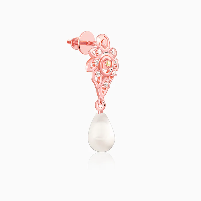 Rose Gold Eachna Earrings - Image 4