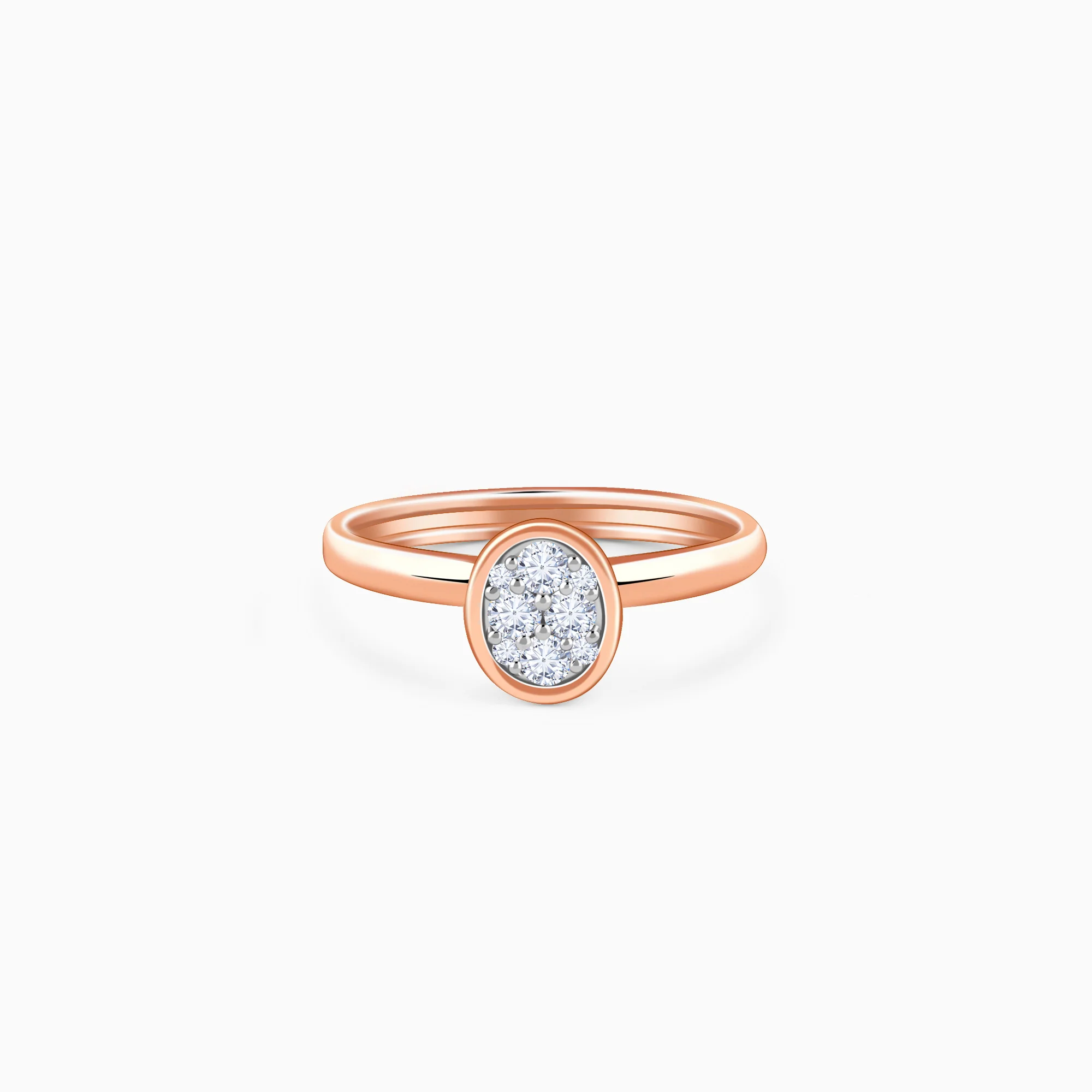 Rose Gold Eclipse Lab Grown Diamond Ring