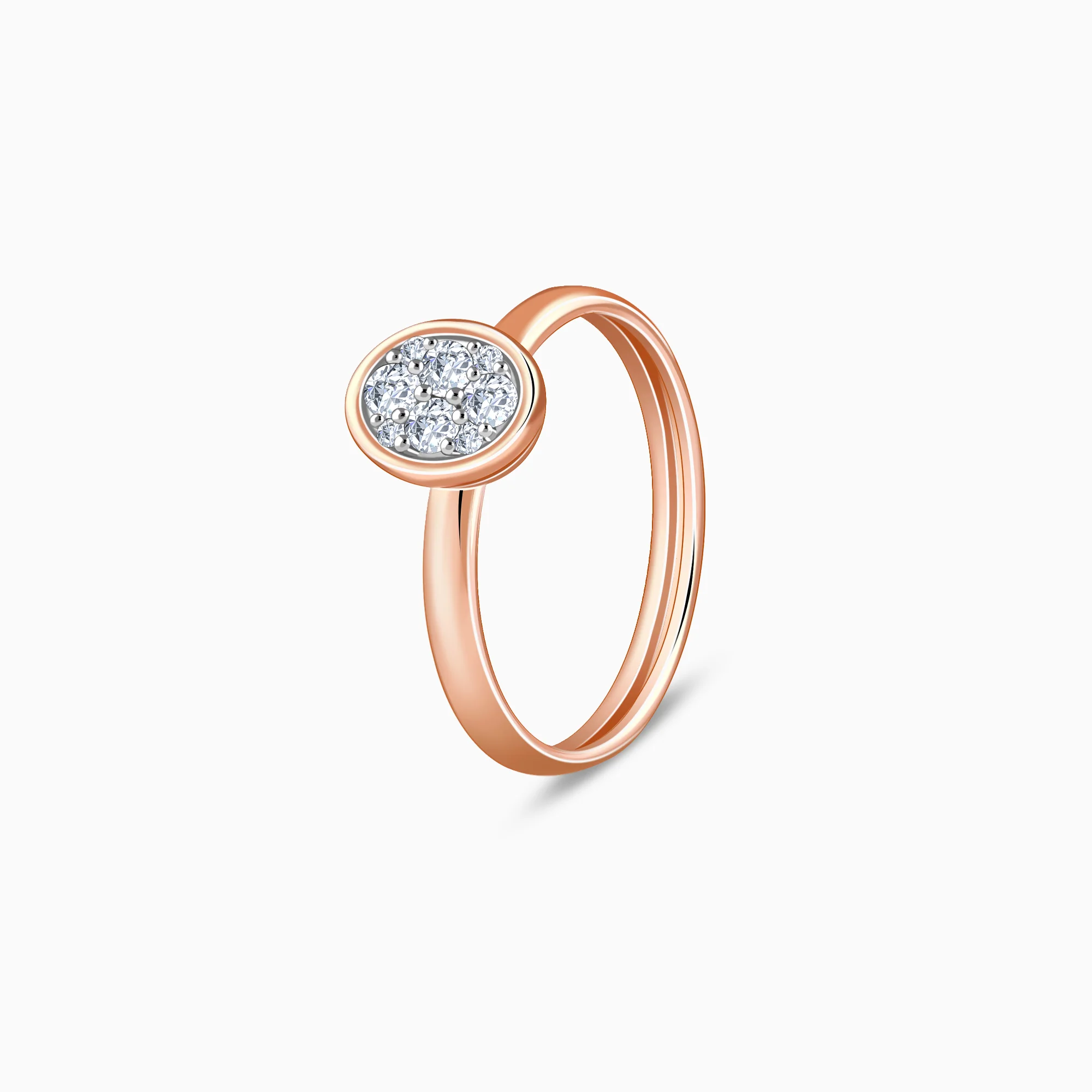 Rose Gold Eclipse Lab Grown Diamond Ring - Image 4