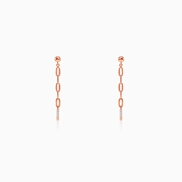 Rose Gold Edge in Blush Dangler Earrings