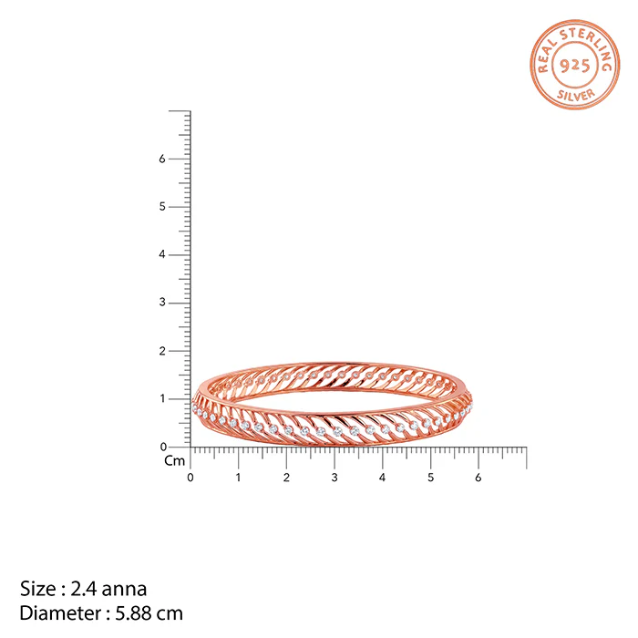 Rose Gold Emberwood Bangle (Size 2.4) - Image 4