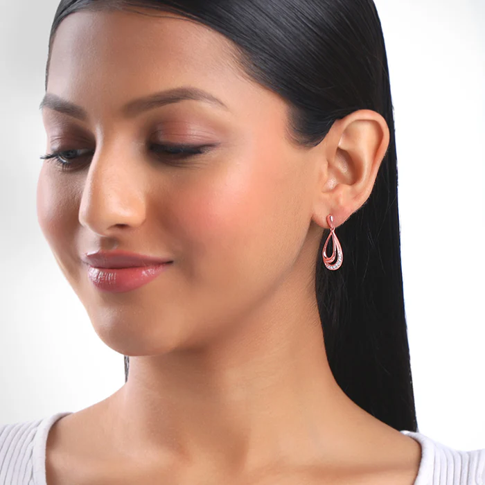 Rose Gold Emma Earrings - Image 3