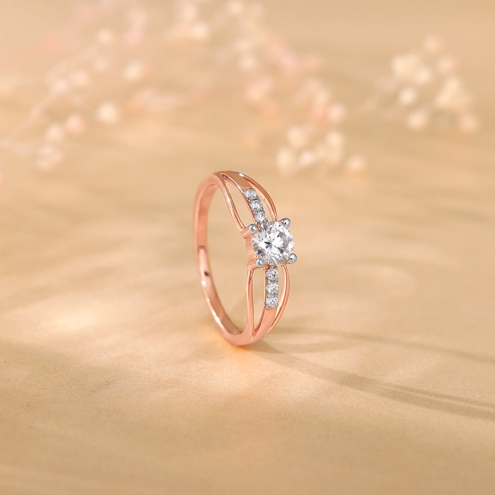Rose Gold Empyrean Solitaire Lab Grown Diamond Ring - Image 2