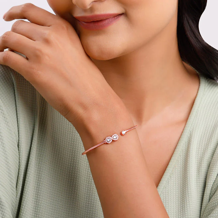 Rose Gold Endless Shenanigans Cuff Bracelet - Image 3