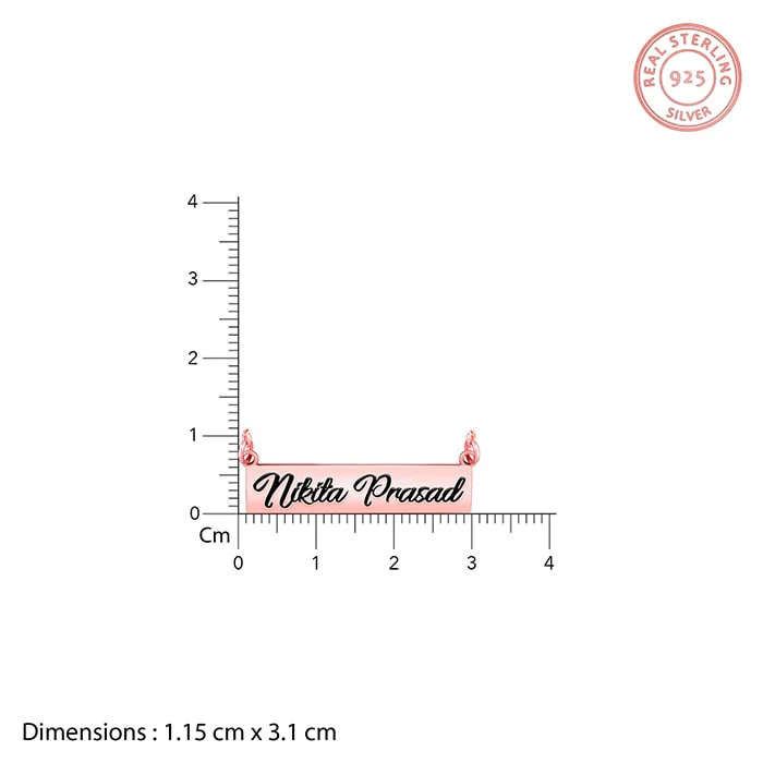 Rose Gold Engraved Pendant with Box Chain - Image 5