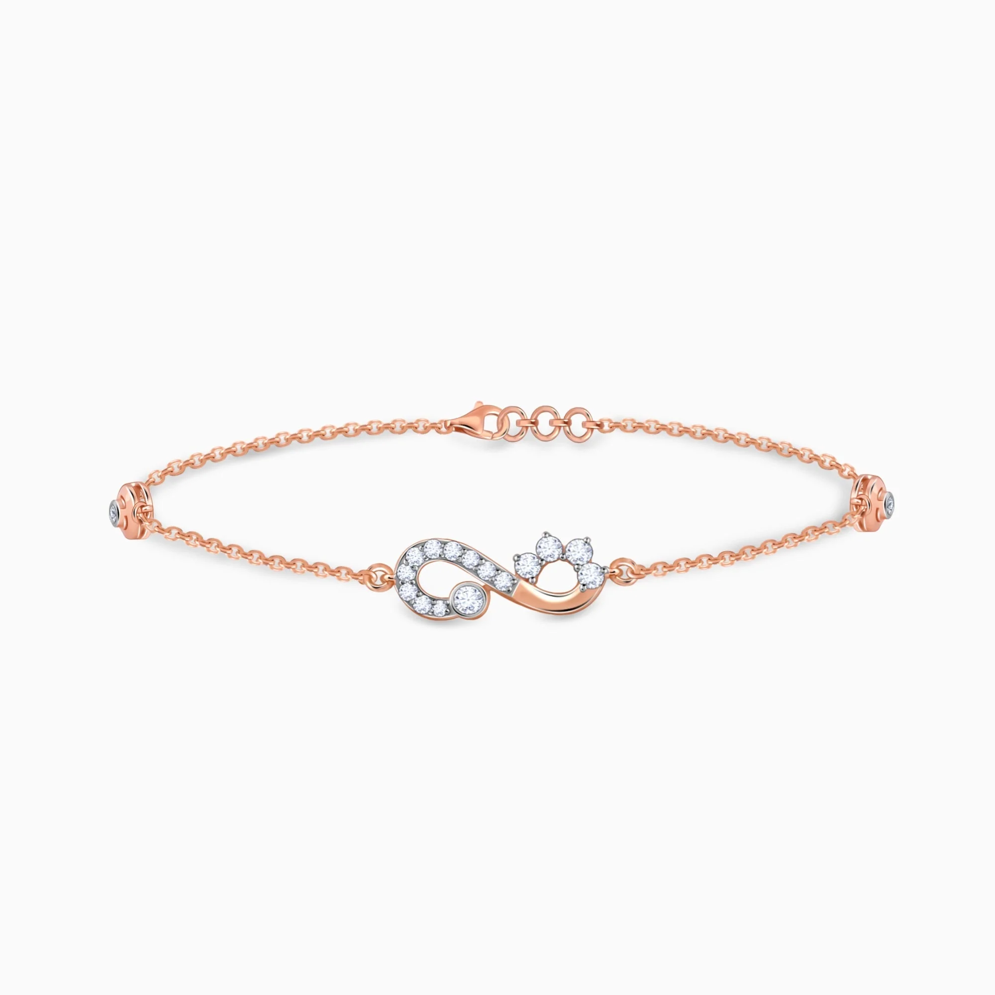Rose Gold Eterna Diamond Bracelet - Image 4