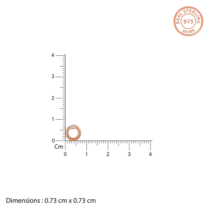 Rose Gold Eternal Stud Earrings - Image 4