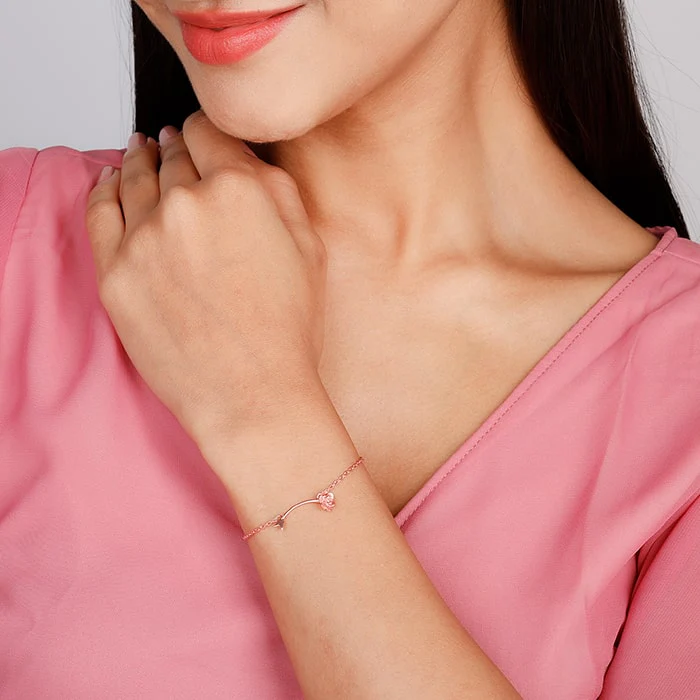 Rose Gold Eternity's Rose Bracelet - Image 3