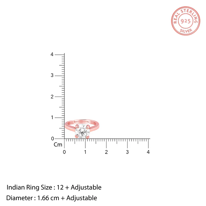 Rose Gold Everlasting Solitaire Ring - Image 5