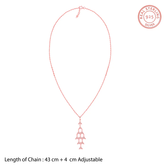 Rose Gold Baum Pendant With Link Chain - Image 6