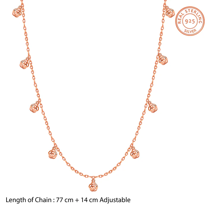 Rose Gold Floral Waist Chain - Image 5