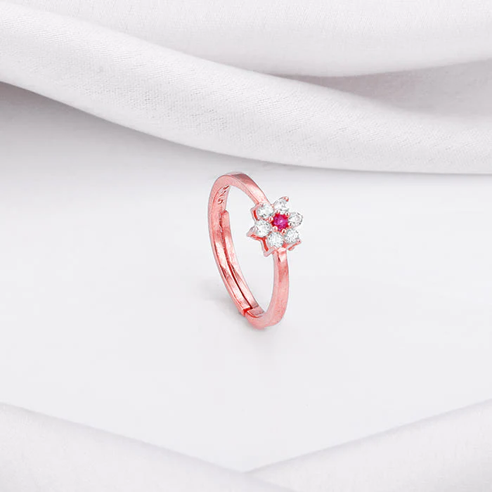 Rose Gold Flower Power Ring - Image 2