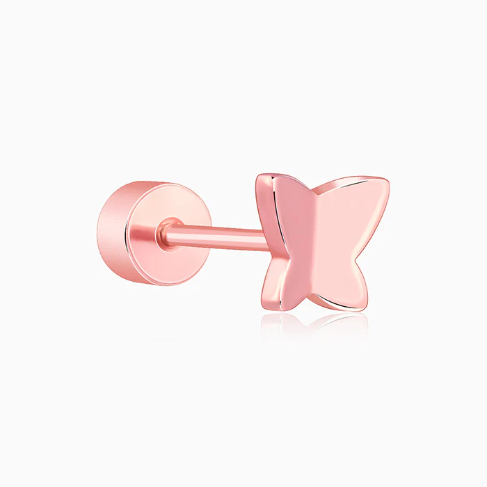 Rose Gold Fly Ear Piercings - Image 4