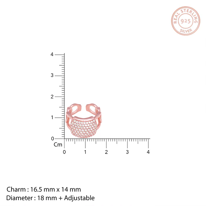 Rose Gold Full Of Love Ring - Image 4