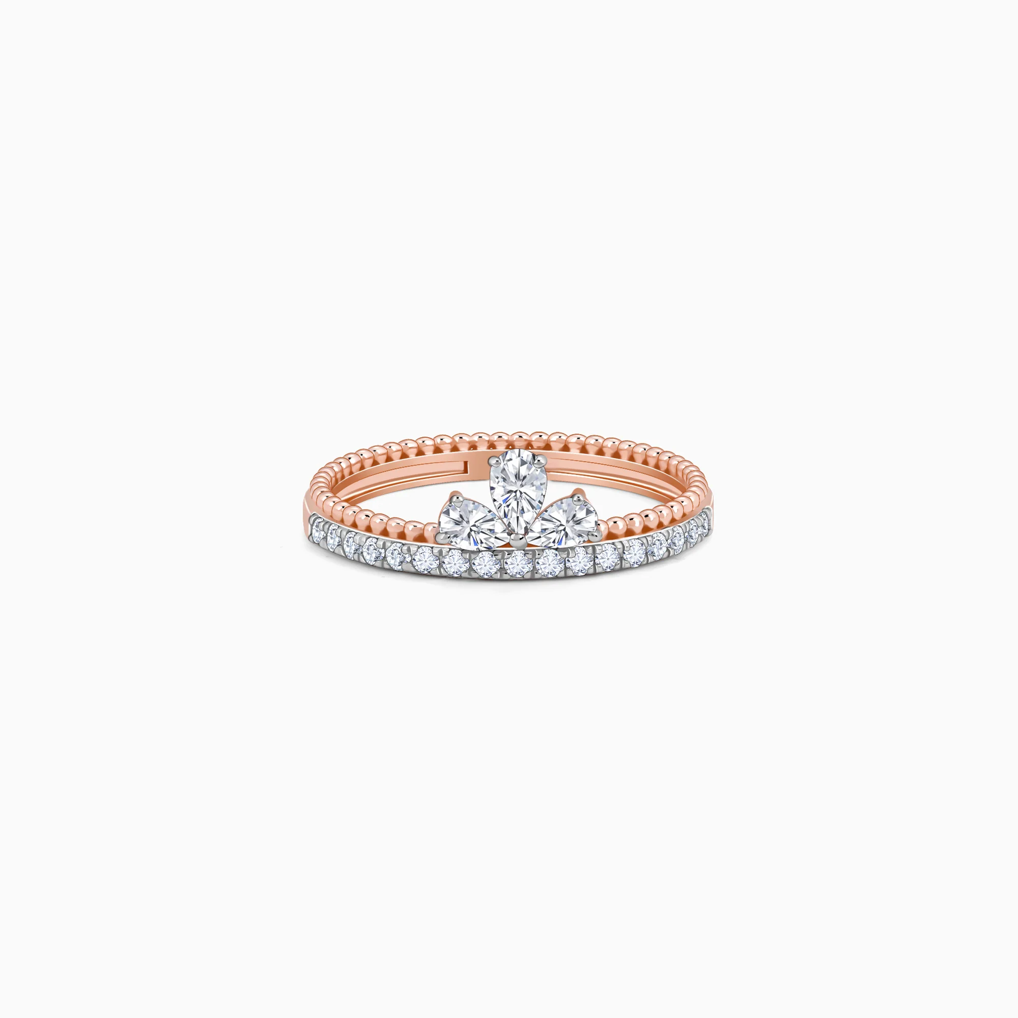 Rose Gold Glam Lab Grown Diamond Ring
