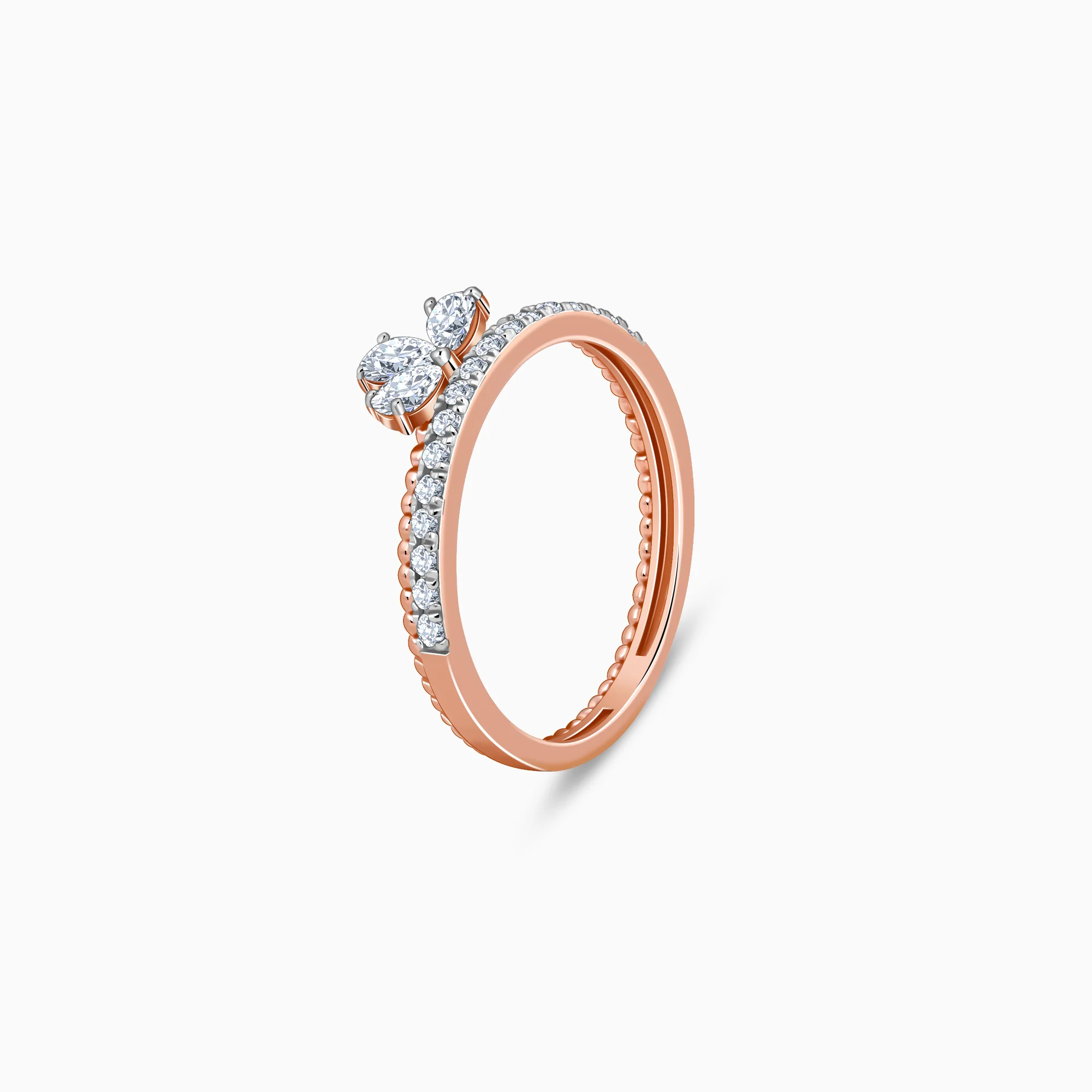 Rose Gold Glam Lab Grown Diamond Ring - Image 4
