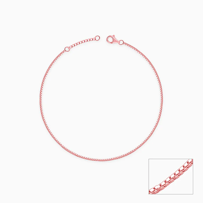 Rose Gold Glint Anklet - Image 3