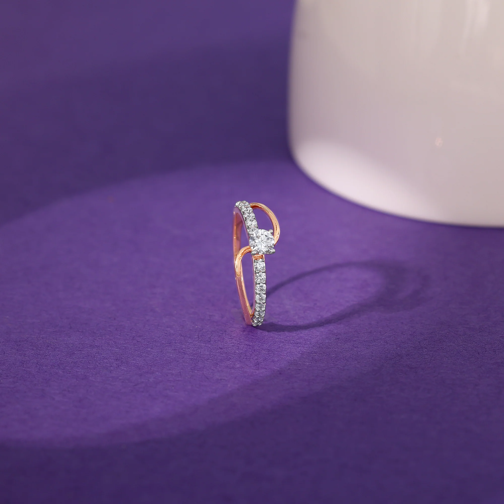 Rose Gold Gratifying Solitaire Diamond Ring - Image 2
