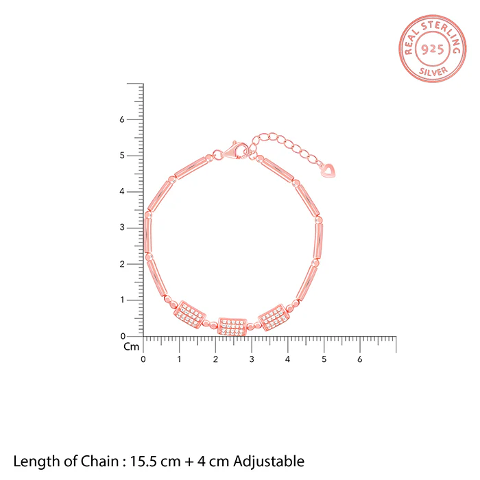 Rose Gold Gridlock Bracelet - Image 4