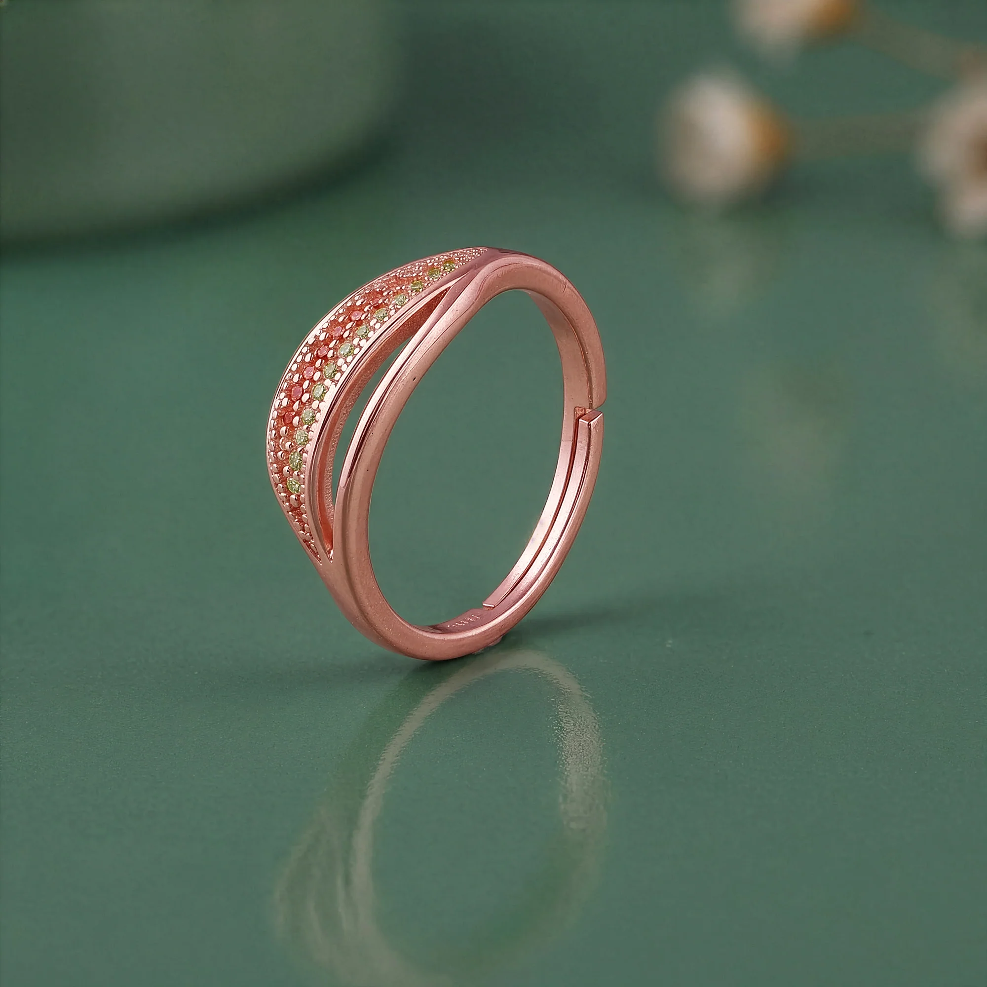 Rose Gold Guanyin Ring - Image 2