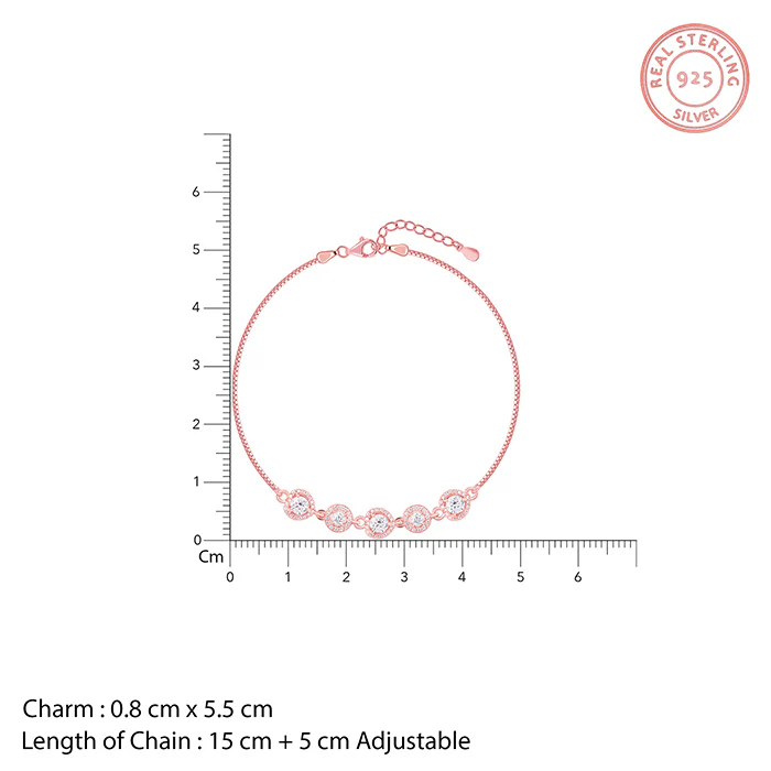 Rose Gold Halo Harmony Bracelet - Image 4