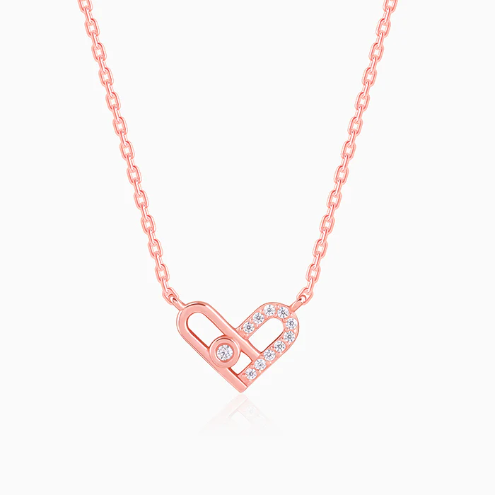 Rose Gold Heart Necklace
