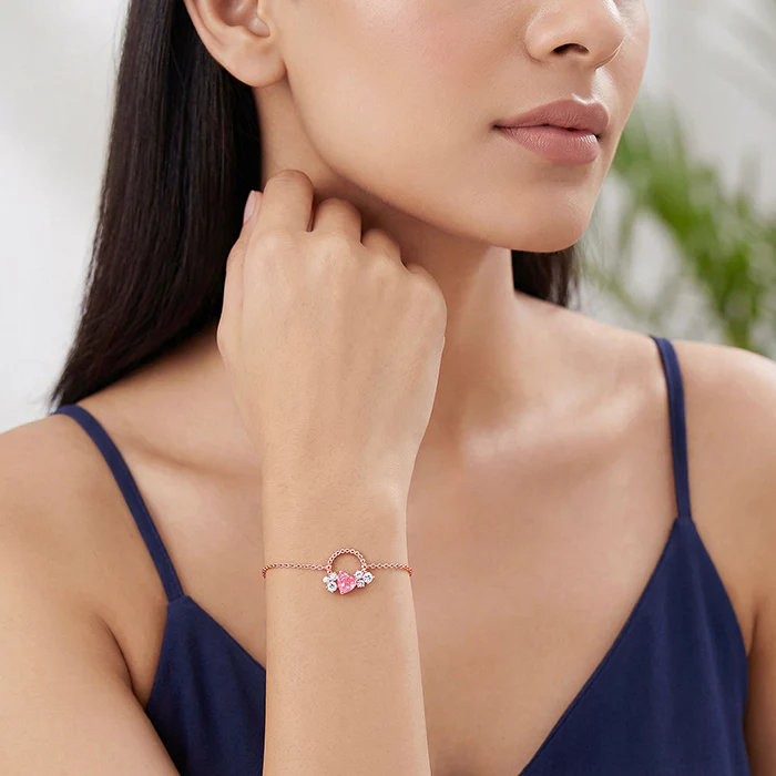 Rose Gold Heartbound Bracelet - Image 3