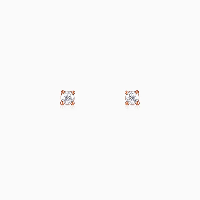 Rose Gold Heartbound Earrings - Image 3