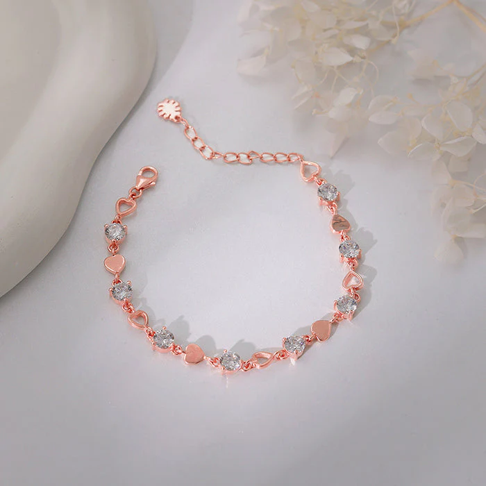 Rose Gold Heartlock Bracelet - Image 2