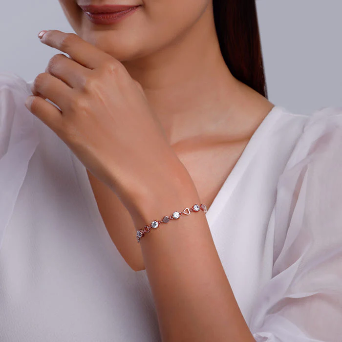 Rose Gold Heartlock Bracelet - Image 3