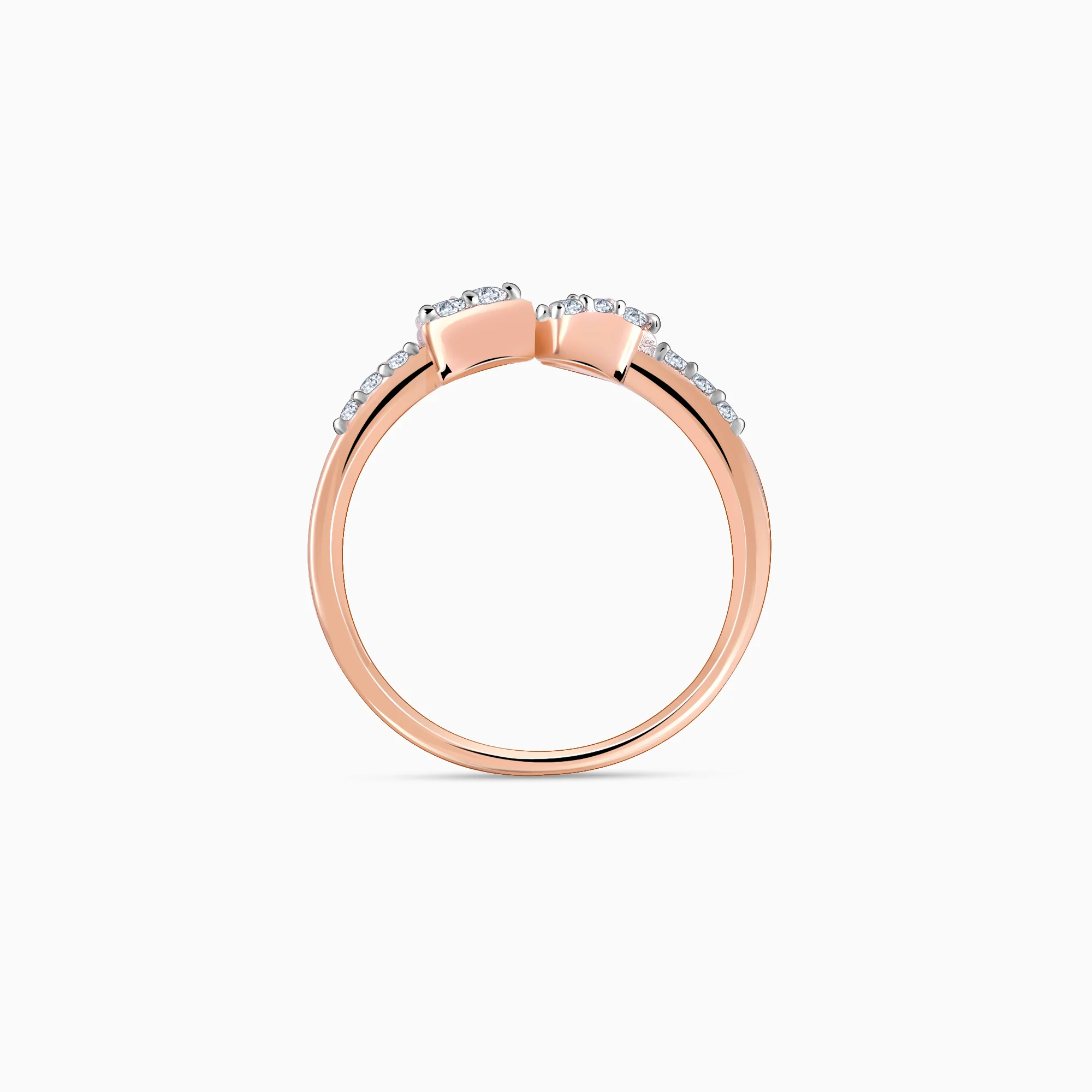 Rose Gold Heartshot Diamond Ring - Image 5
