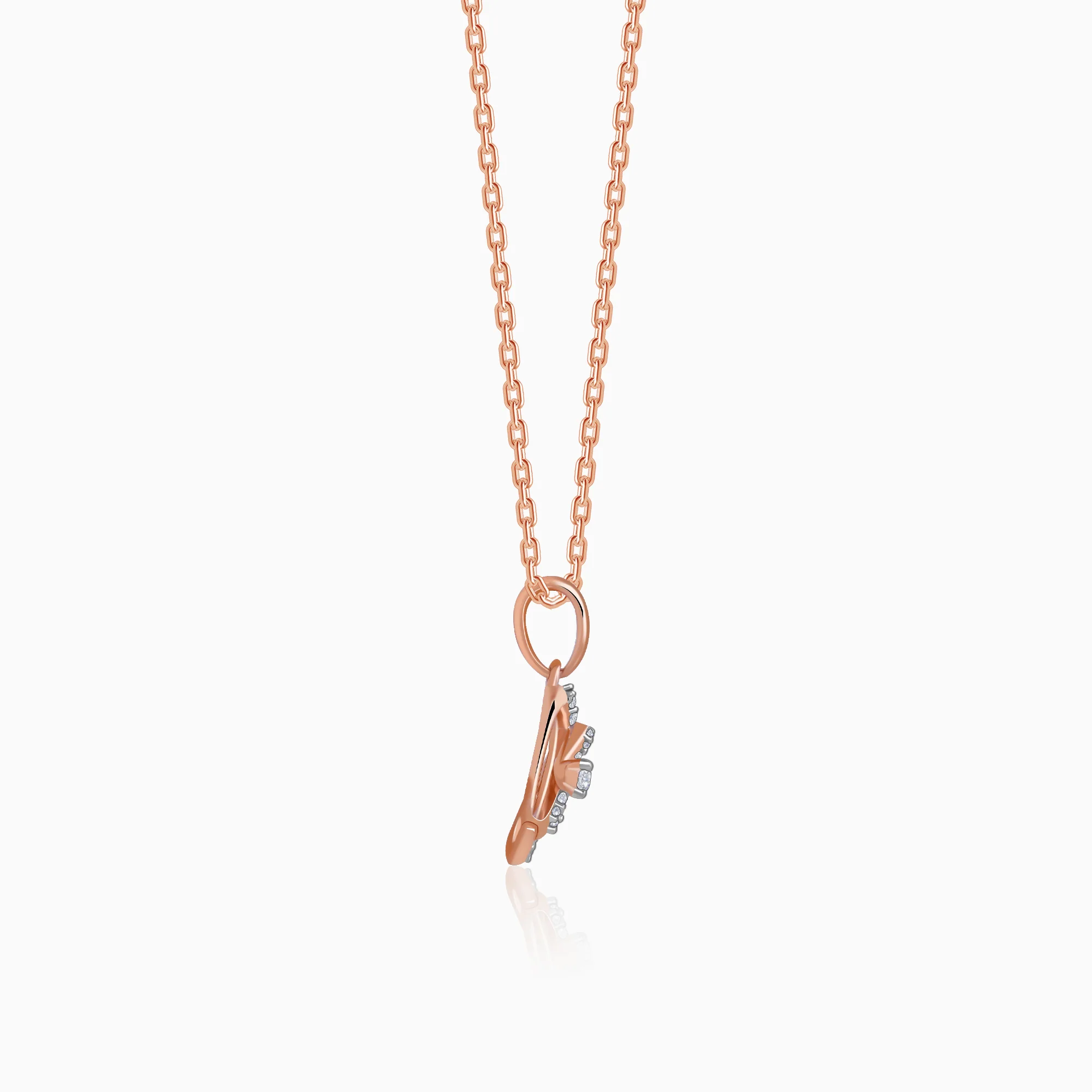 Rose Gold Herz Lab Grown Diamond Pendant - Image 5