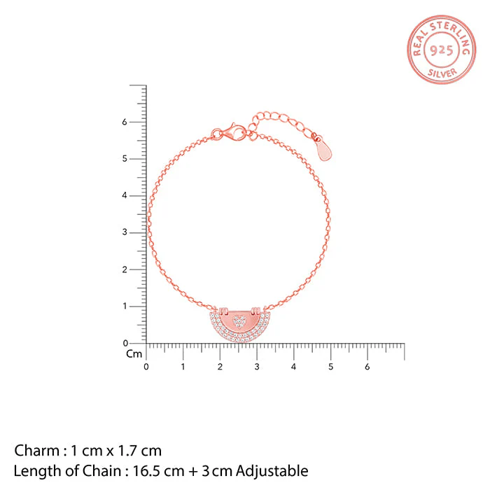 Rose Gold I Heart You Bracelet - Image 6
