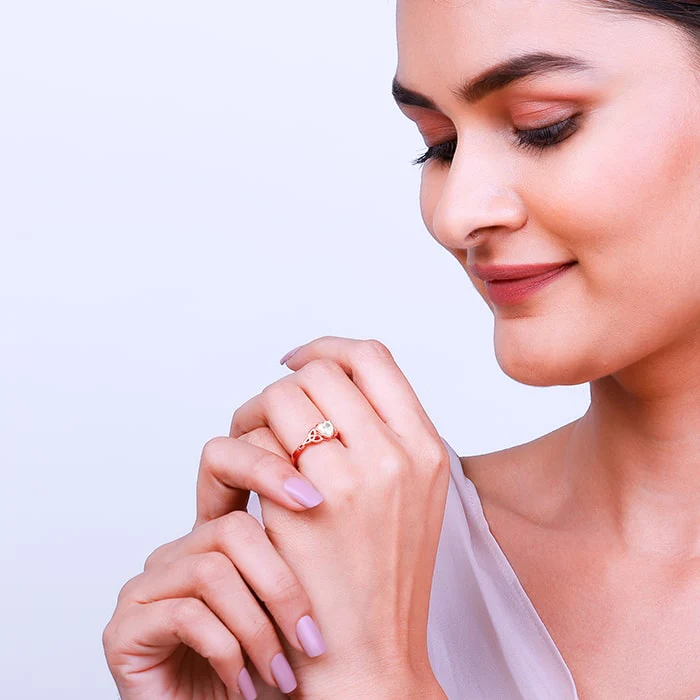 Rose Gold I Promise My Heart Ring - Image 3