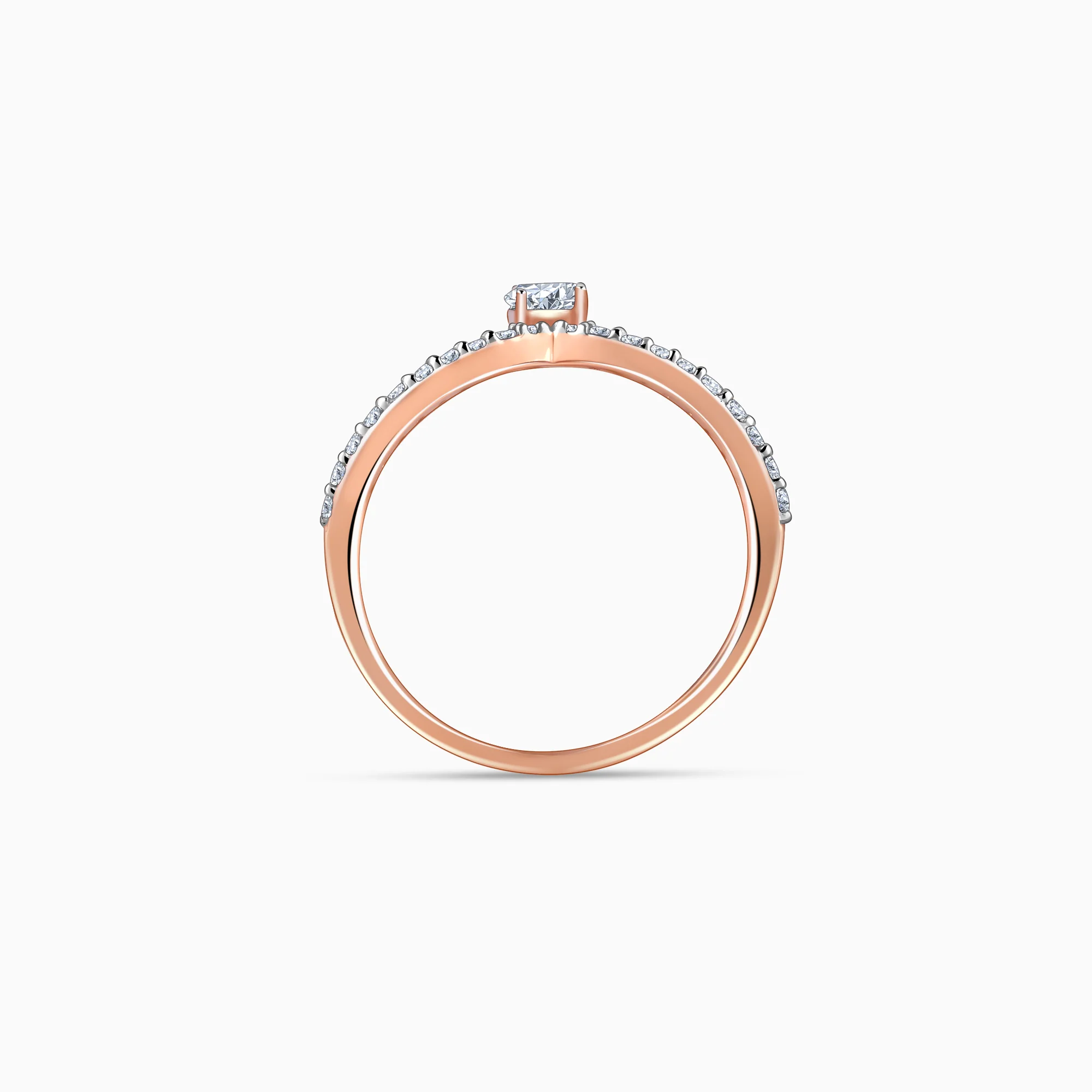 Rose Gold Imperial Solitaire Lab Grown Diamond Ring - Image 5