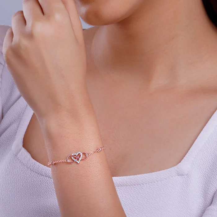 Rose Gold Infinite Bond Bracelet - Image 3