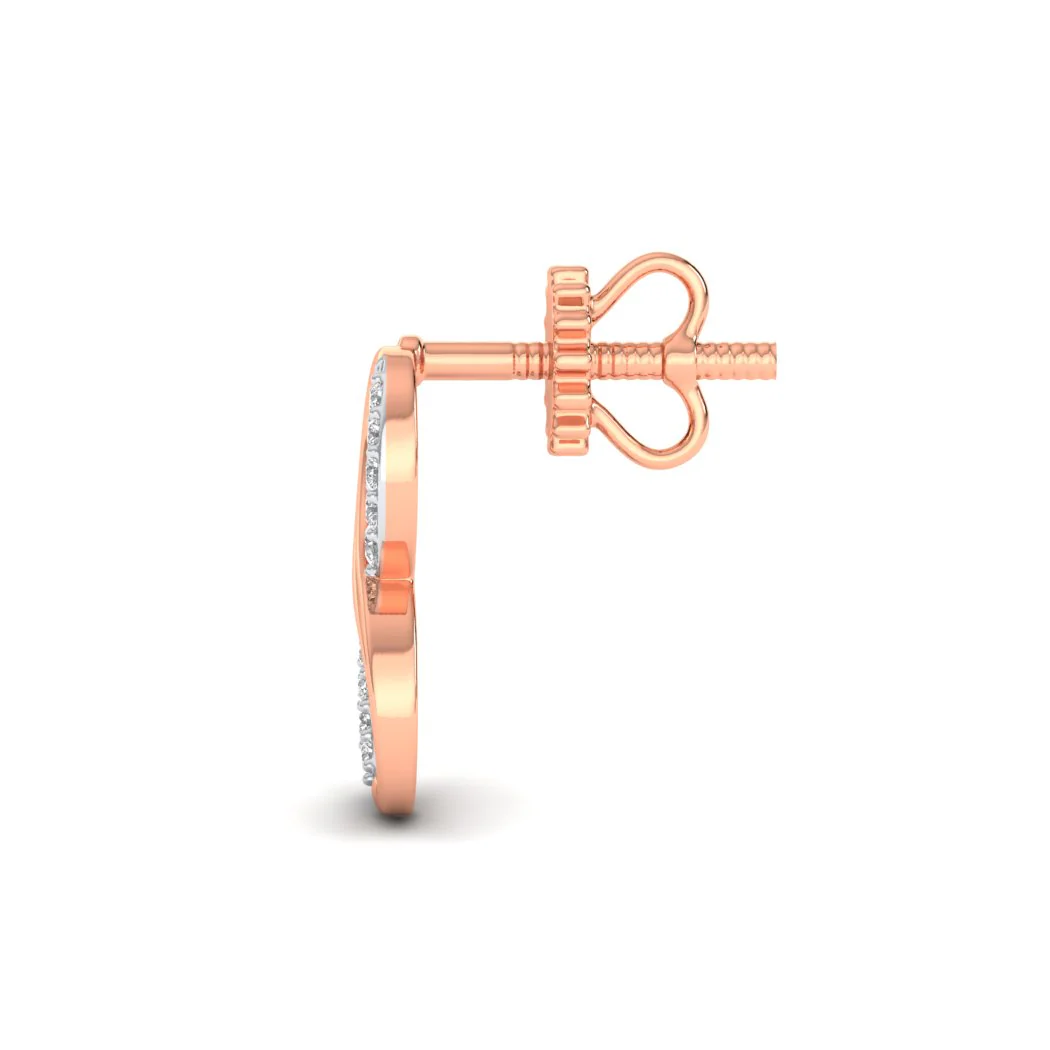 Rose Gold Infinite Joy Diamond Earrings - Image 4