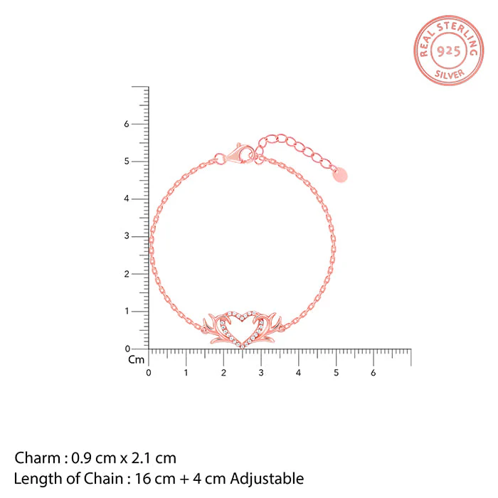 Rose Gold Intertwined In Love Bracelet - Image 4